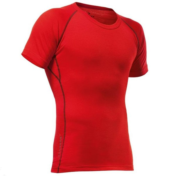 Thermal T-shirt PFANNER MERINO SHIRT SHORT SLEEVES - red