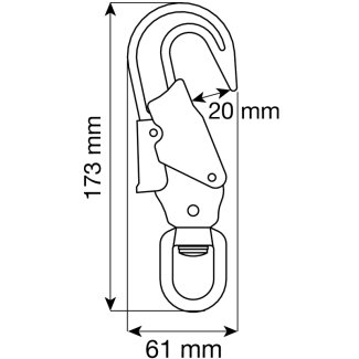 Hák s obrtlíkem CAMP SWIVEL HOOK 20 mm