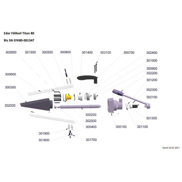 Plug-in head for EDER TITAN 80 wedge ratchet