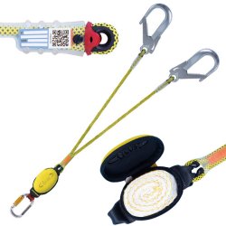Fall arrester BEAL DynaPro AIR V HOOK - 150 cm