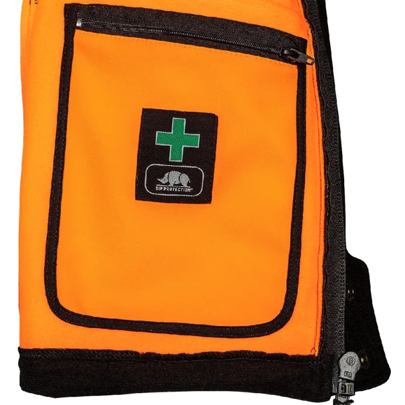 Softshell jacket with detachable sleeves SIP PROTECTION 1SWS FUYU - orange/black