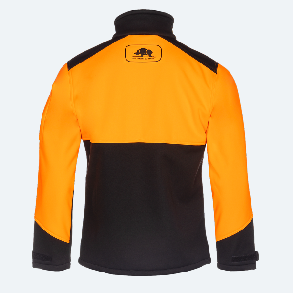 Softshell jacket SIP PROTECTION TIBET 561A HiVis orange-black