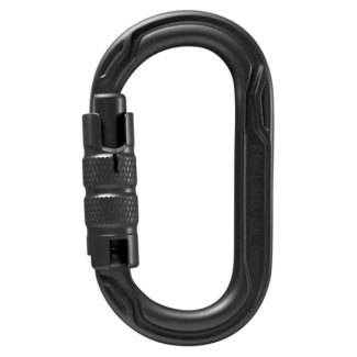 Carabiner EDELRID OVAL POWER 2500 TRIPLE black