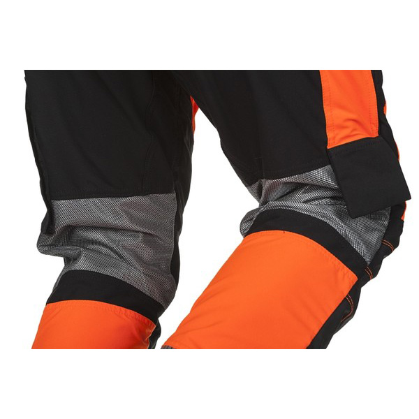SIP PROTECTION 1SBW FOREST W-AIR TALL - 88 cm chainsaw pants Hi-Vis orange-black