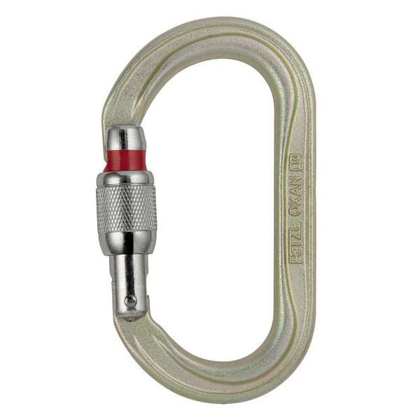 PETZL OXAN Srew-Lock carabiner - silver