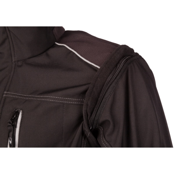 Softshellová bunda s odepínatelnými rukávy SIP PROTECTION 1SWS FUYU černá