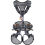 Full body harness with ascender CLIMBING TECHNOLOGY GRYPHON ASCENDER