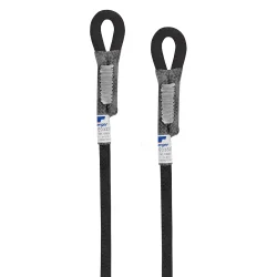 TEUFELBERGER PATRON PLUS 11 mm static rope, 2 sewn eyes - black