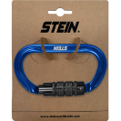 STEIN SECURA OVAL Alu carabiner - blue STEIN SECURA OVAL Alu carabiner - blue