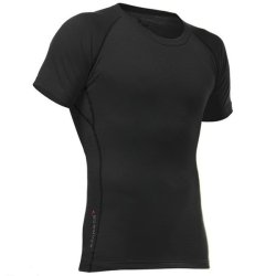 Thermal T-shirt PFANNER MERINO SHIRT SHORT SLEEVES - black