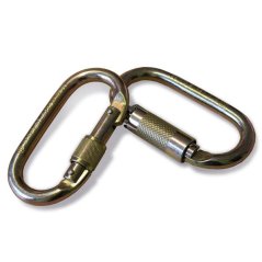 Carabiner AT HEIGHT K10 STEEL OVAL TRIPLE 25 kN