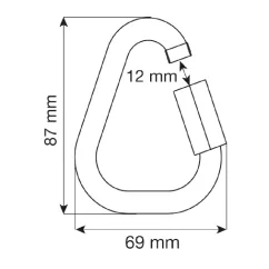 CAMP DELTA QUICK LINK STEEL - 10 mm