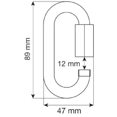 CAMP OVAL QUICK LINK STAINLESS - 10 mm