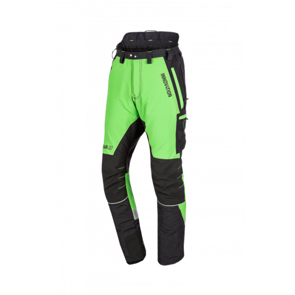 Chainsaw trousers SIP PROTECTION 1SBD CANOPY AIR-GO SHORT 75 cm green-black