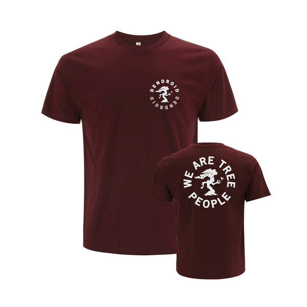 T-shirt DENDROID WE ARE TREE PEOPLE burgundy