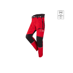Protipořezové kalhoty SIP PROTECTION 1SPV INNOVATOR červená/šedá