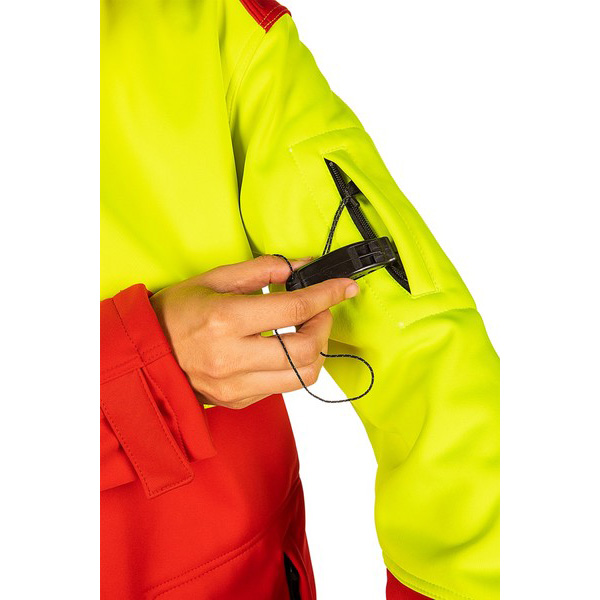 Softshell jacket SIP PROTECTION TIBET 561A HiVis red-yellow