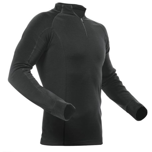 Thermal T-shirt PFANNER MERINO SHIRT LONG SLEEVES - black