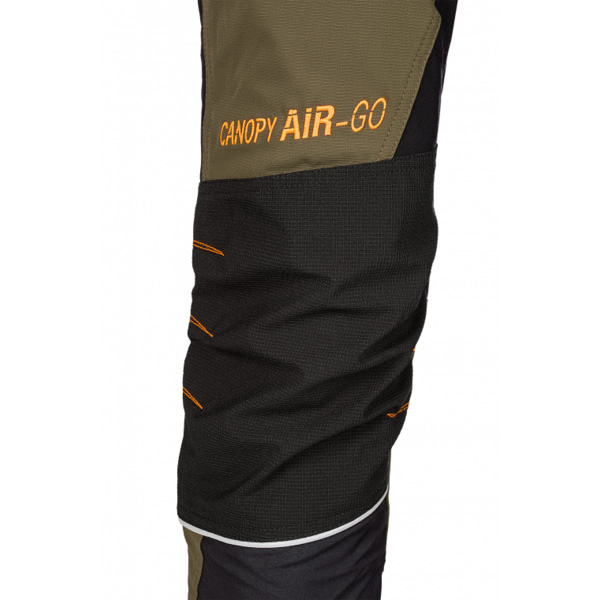 Protiporezové nohavice SIP PROTECTION 1SBD CANOPY AIR-GO SHORT 75 cm khaki