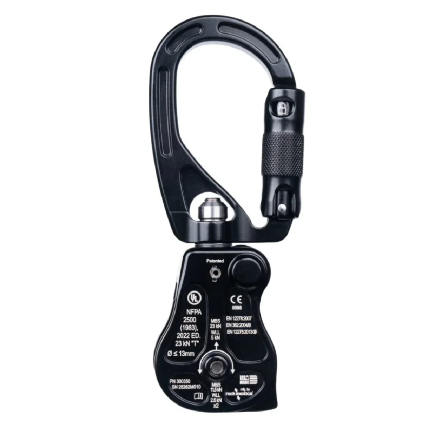 CMC SWIVO karabiner forgóval és csigával – Single