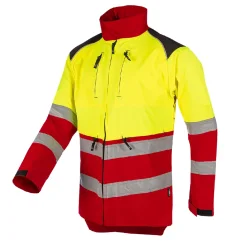 Reflective work jacket SIP PROTECTION 1SKK FOREST FOR FLASH - Hi-Vis yellow