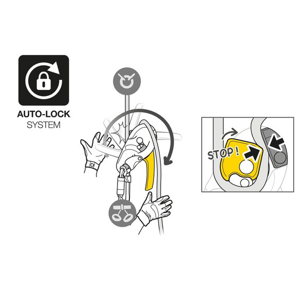 Ereszkedőeszköz PETZL RIG - fekete