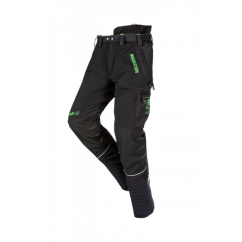Chainsaw trousers SIP PROTECTION 1SBD CANOPY AIR-GO SHORT 75 cm black-green