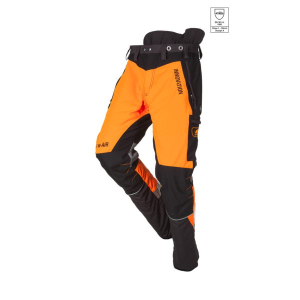 SIP PROTECTION 1SBW FOREST W-AIR TALL - 88 cm chainsaw pants Hi-Vis orange-black