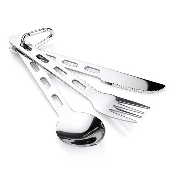 Túra evőeszköz GSI OUTDOORS Glacier stainless - 3 PC Cutlery Set