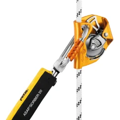 Statické lano s integrovaným tlumičem pádu PETZL ASAP AXIS 11 mm bílá