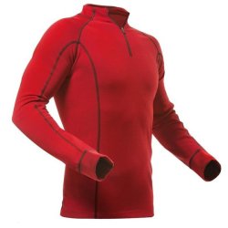 Thermal T-shirt PFANNER MERINO SHIRT LONG SLEEVES - red