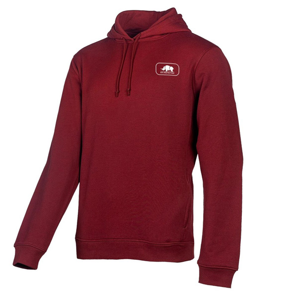 Mikina SIP PROTECTION RHINO HOODIE tmavo červená