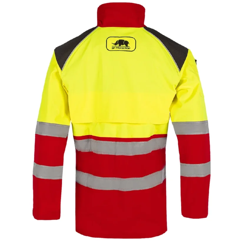 Reflective work jacket SIP PROTECTION 1SKK FOREST FOR FLASH - Hi-Vis yellow