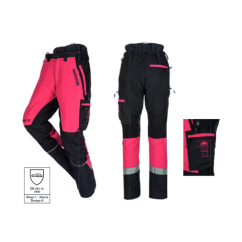 Protipořezové kalhoty SIP PROTECTION 1SBP CANOPY AIR-GO růžová - limitovaná edice