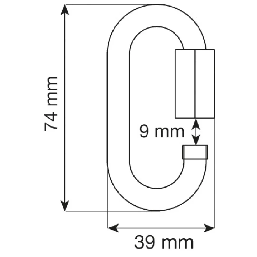 CAMP OVAL QUICK LINK STEEL - 8 mm