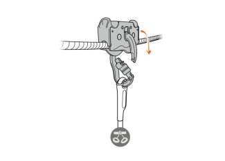 Tandemová kladka PETZL TRAC GUIDE LT