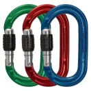DMM ULTRA O SCREWGATE 3 Pack carabiner green/red/blue